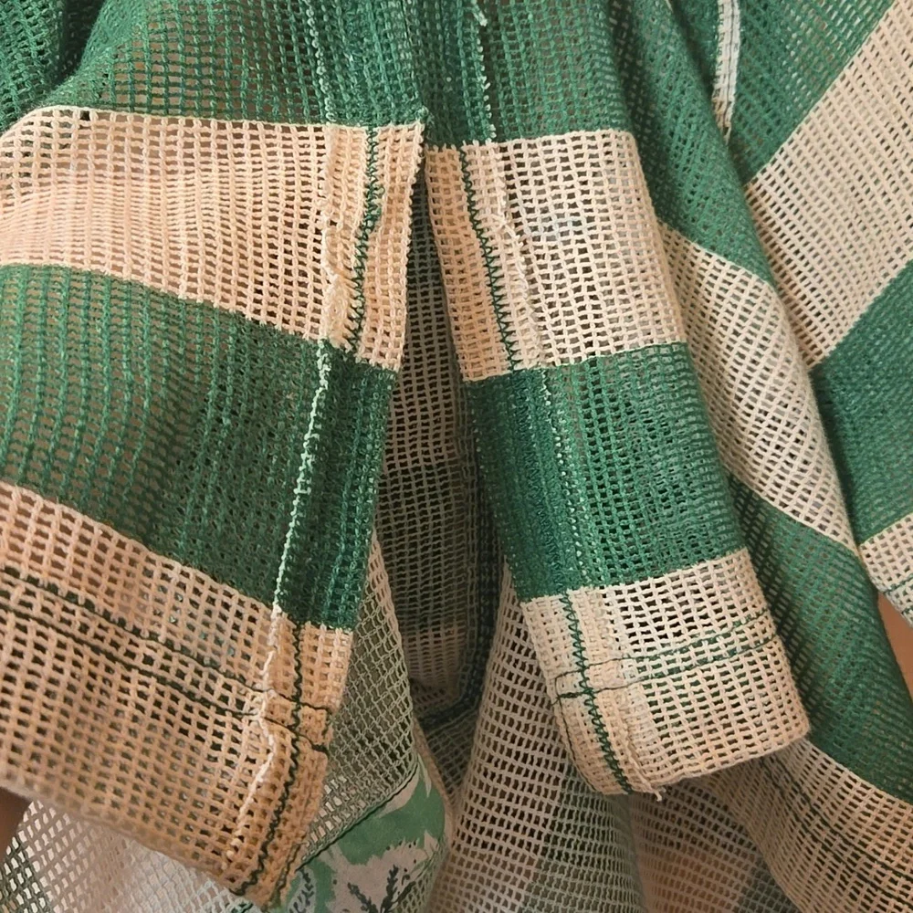 Free People We The Free Del Mar Cabana Shirt Green Sz L - Picture 6 of 6